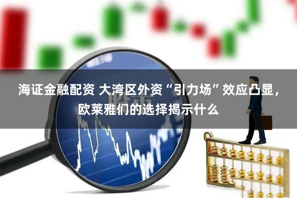 海证金融配资 大湾区外资“引力场”效应凸显，欧莱雅们的选择揭示什么