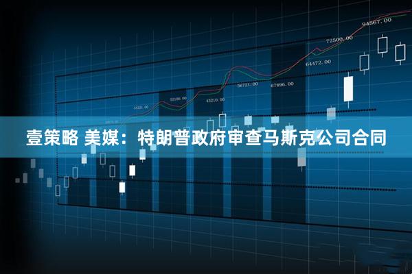 壹策略 美媒：特朗普政府审查马斯克公司合同
